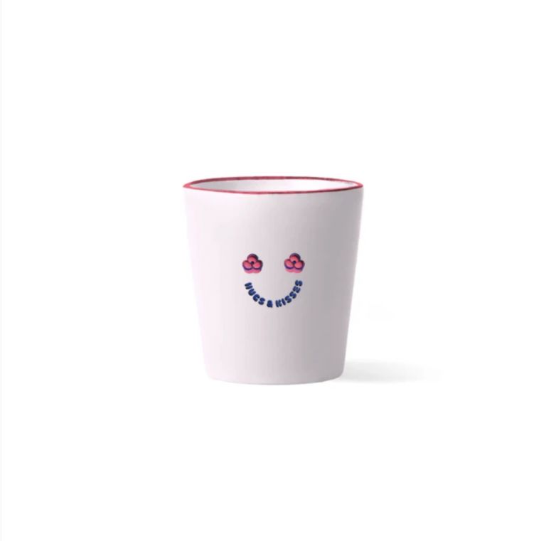 Bicchiere Rosa - Hugs & Kisses