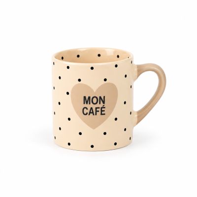 Tazza in porcellana "Mon Caf&eacute;" - 150 ml Adorabile